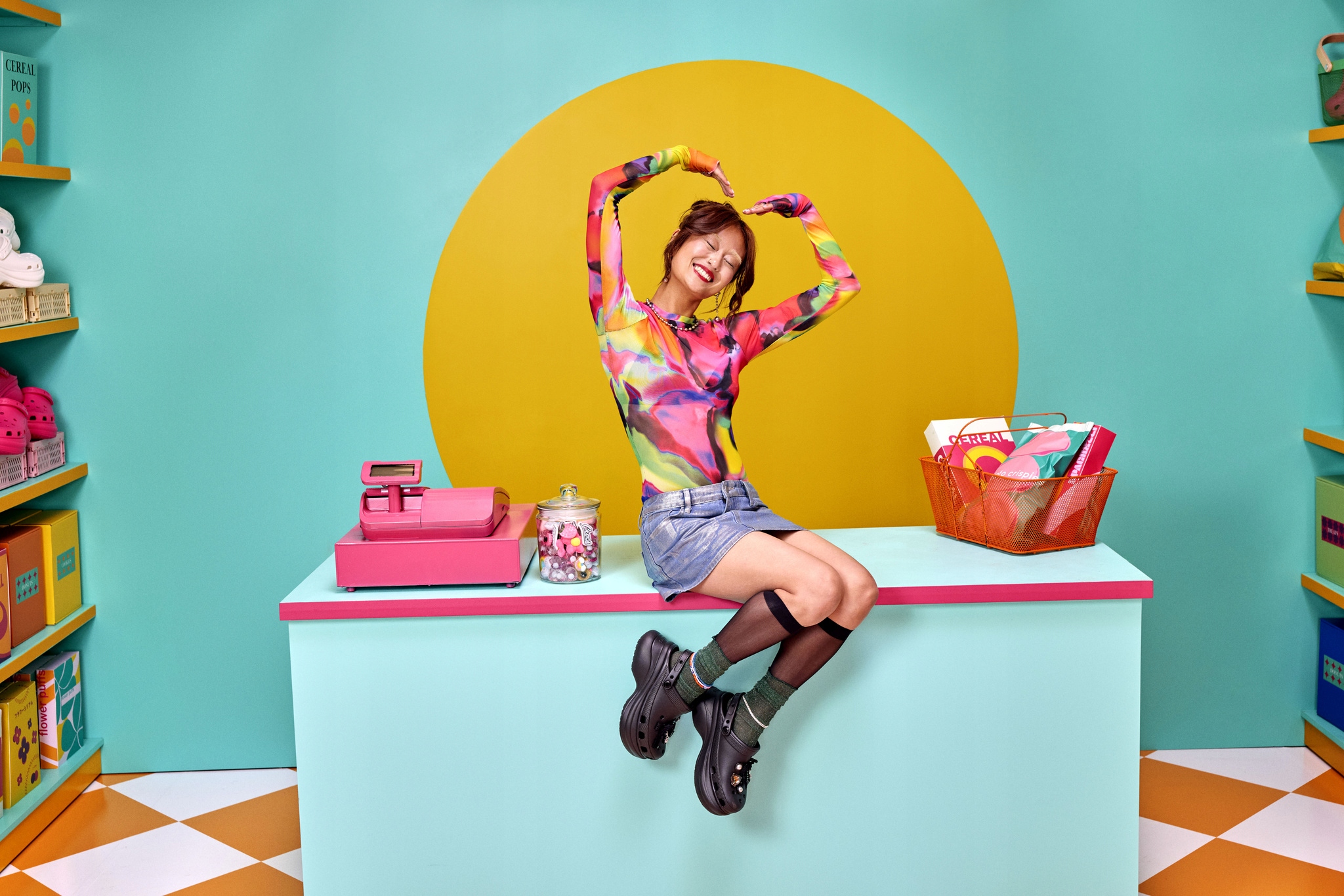 Damskie Buty Chodaki Platforma Koturn Crocs Classci Bae 2066302 Clog 36-37