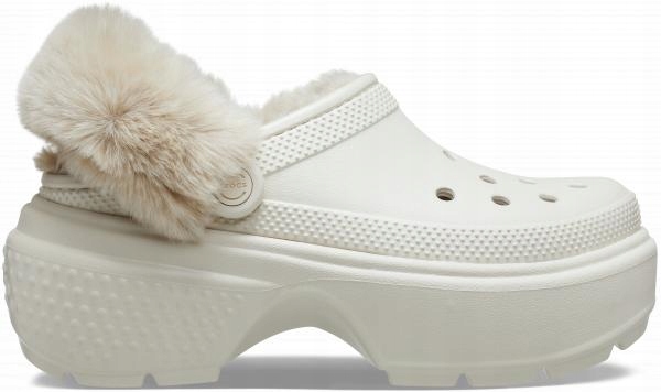 Damskie Ocieplane Buty Chodaki Klapki Crocs Stomp Lined Clog 43-44