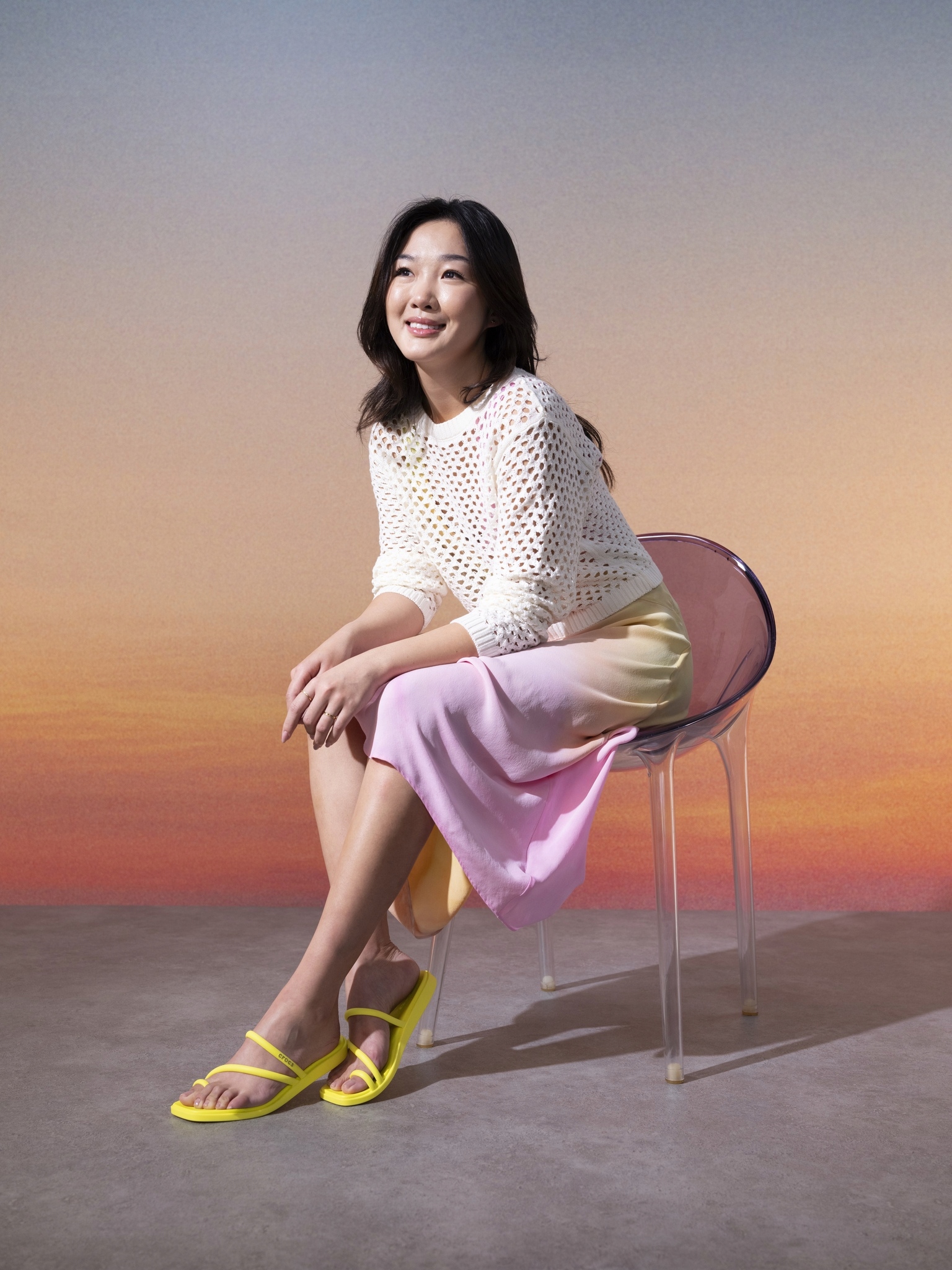 Damskie Buty Sandały Klapki Croocs Miami Toe Loop 209862 Sandal 38-39