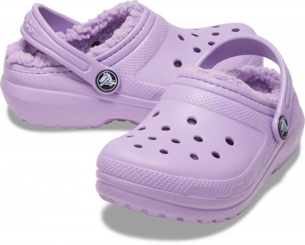 Dziecięce Ocieplane Buty Klapki Chodaki Crocs Classic Lined Clog 27-28