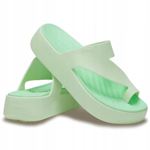 Crocs Wygodne Lekkie Damskie Buty Klapki Getaway Platform Toe Loop 36-37