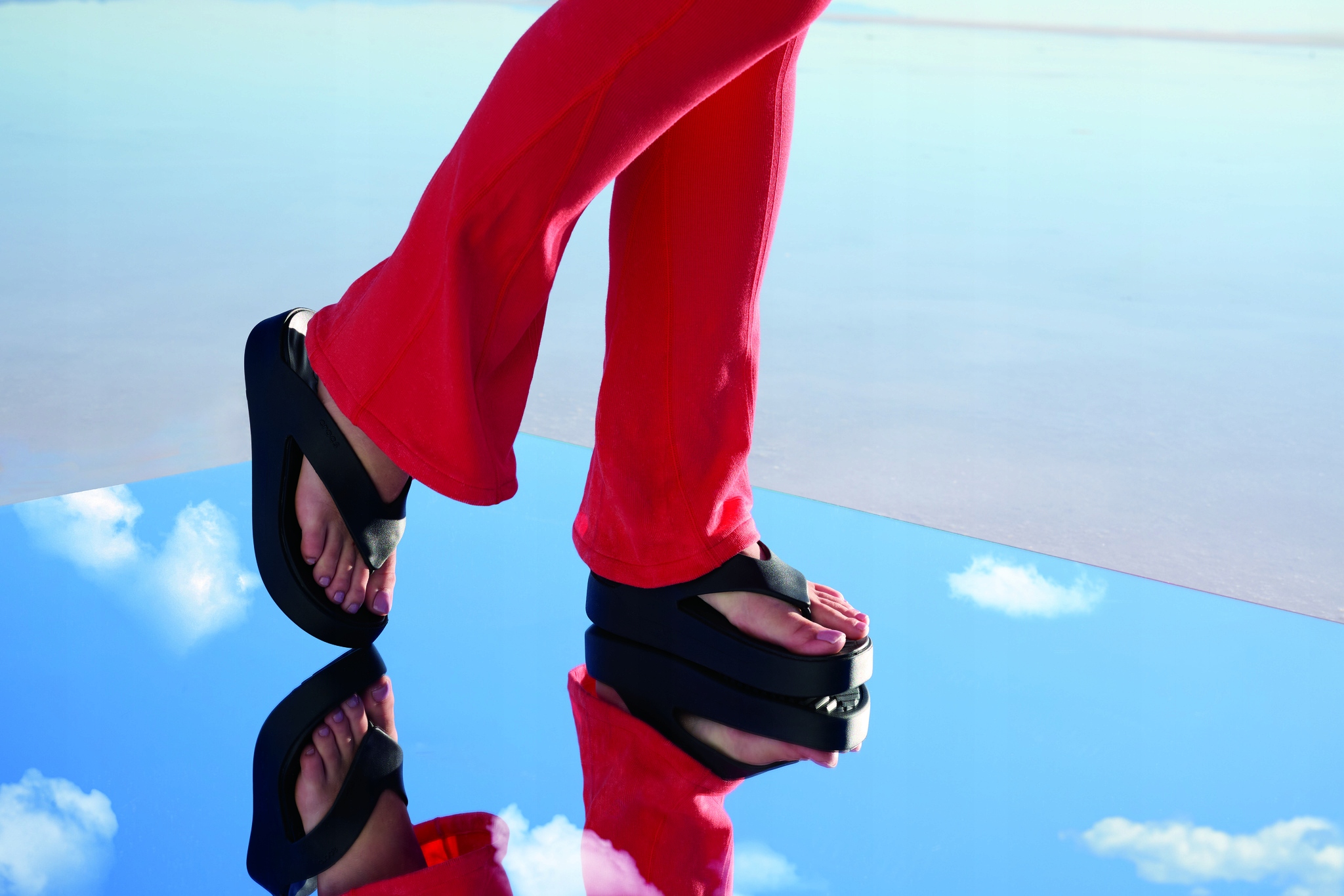 Damskie Buty Japonki Klapki Crocs Gataway Platform 209410 Flip 41-42