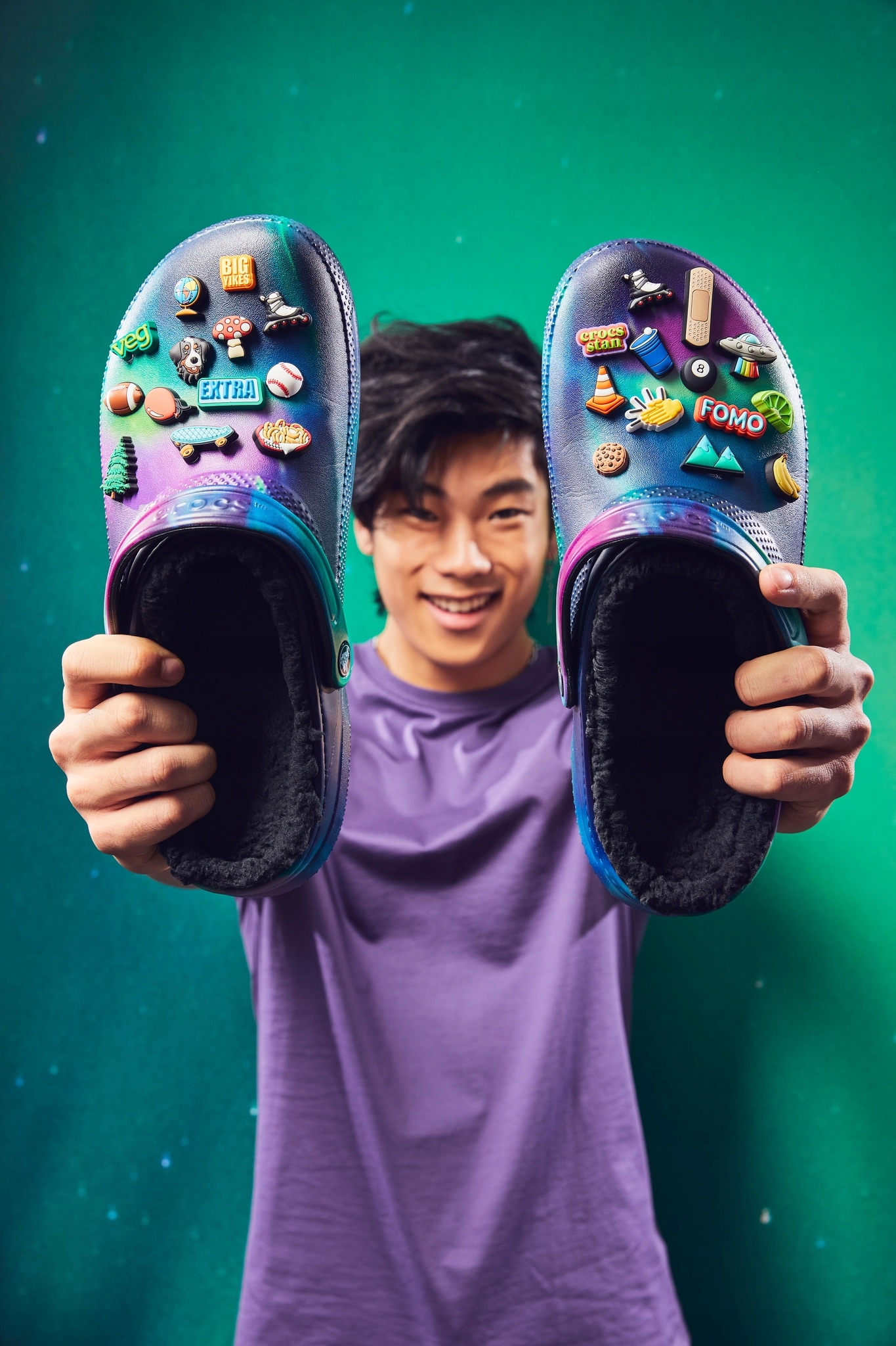 Męskie Ocieplane Klapki Buty Chodaki Crocs Baya Lined Clog 43-44