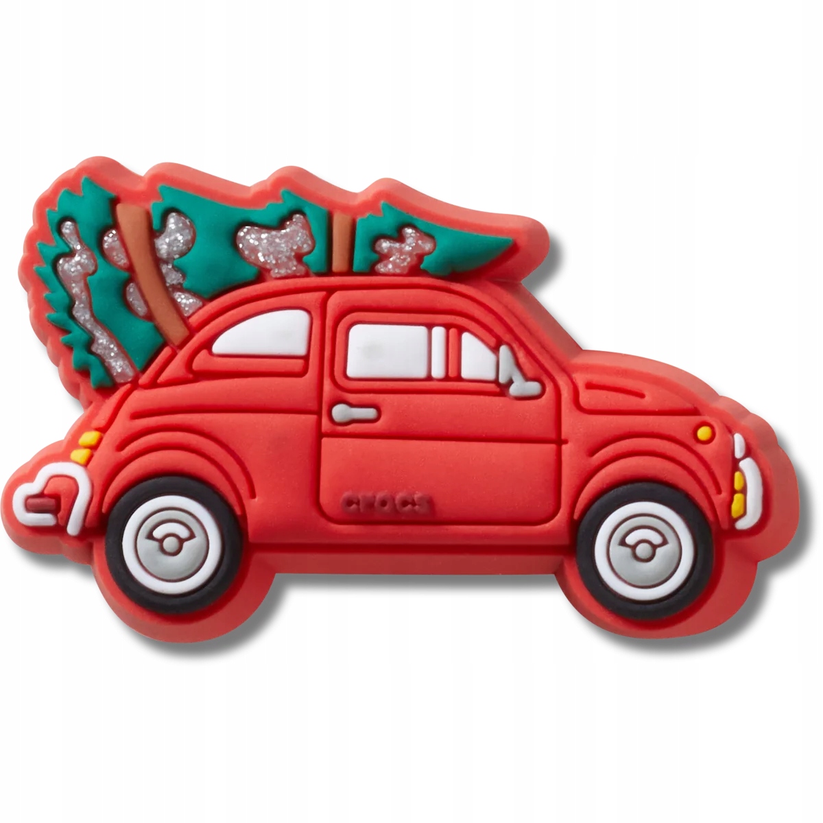 Crocs Jibbitz Przypinka Ozdoba Pin Do Butów Red Car with Christmas Tree