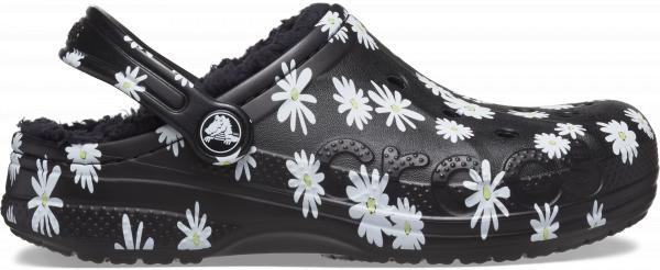 Dziecięce Ocieplane Buty Klapki Chodaki Crocs Baya Lined Printed Clog 30-31