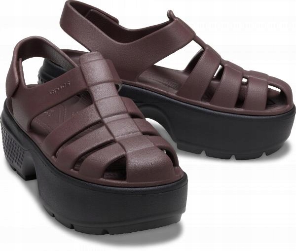 Damskie Sandały Platforma Crocs Stomp Fisherman 209938 Sandal 38-39