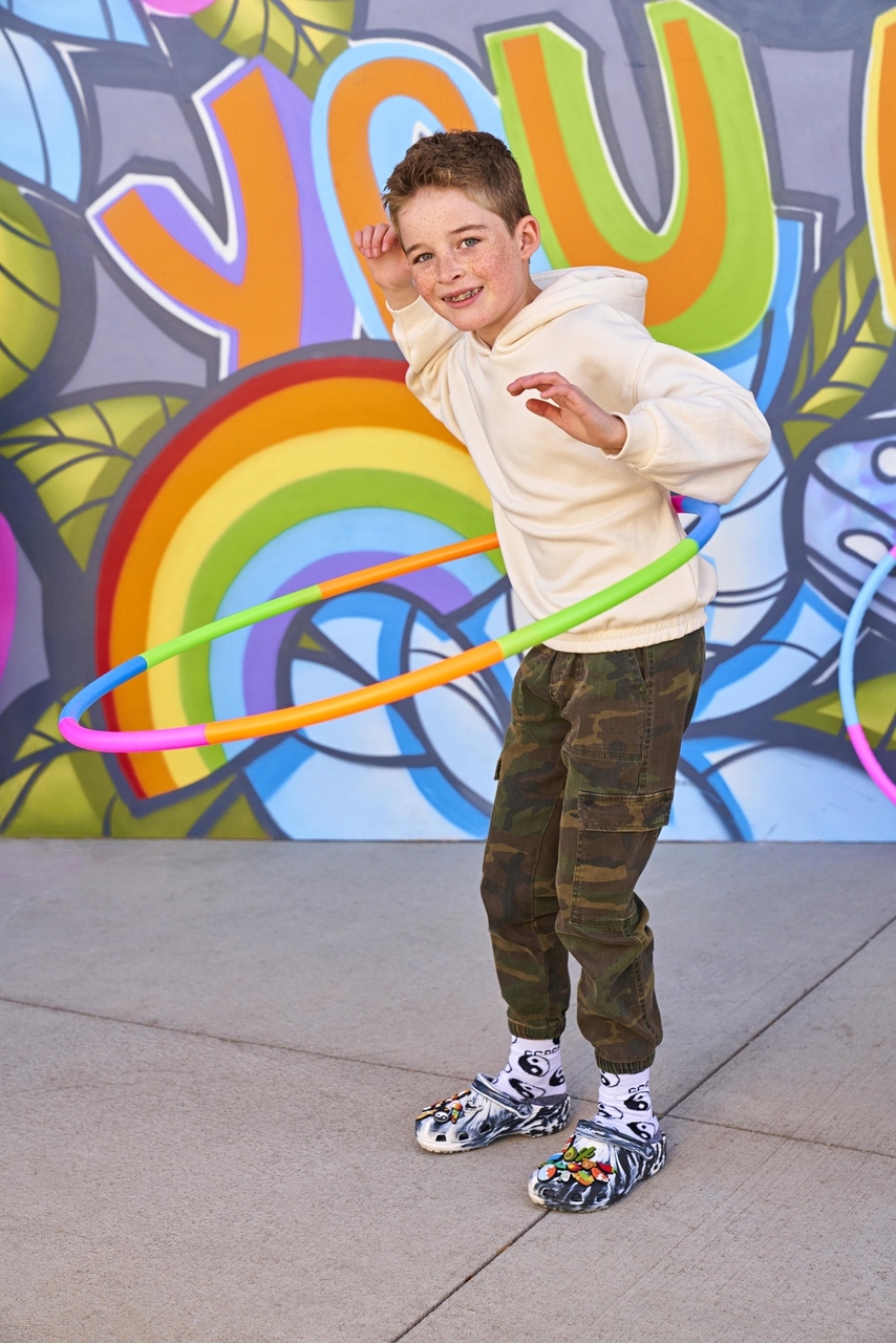 Dziecięce Buty Chodaki Crocs Classic Glitter Kids 206992 Clog 25-26