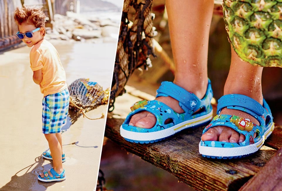 Dziecięce Sandałki Buty Crocs Na Rzep Crocband Cruiser 209423 29-30