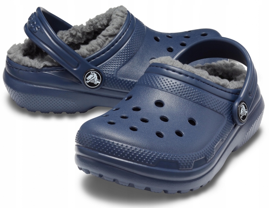 Dziecięce Ocieplane Buty Chodaki Crocs Classic Lined 203506 Clog 29-30