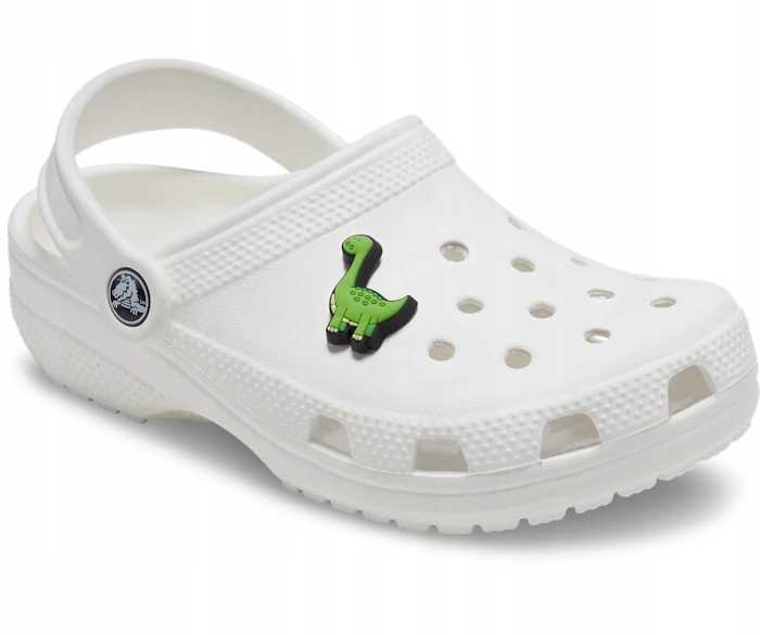 Przypinka Jibbitz Charms Pin Do Butów Crocs Boys Rule Green Dino