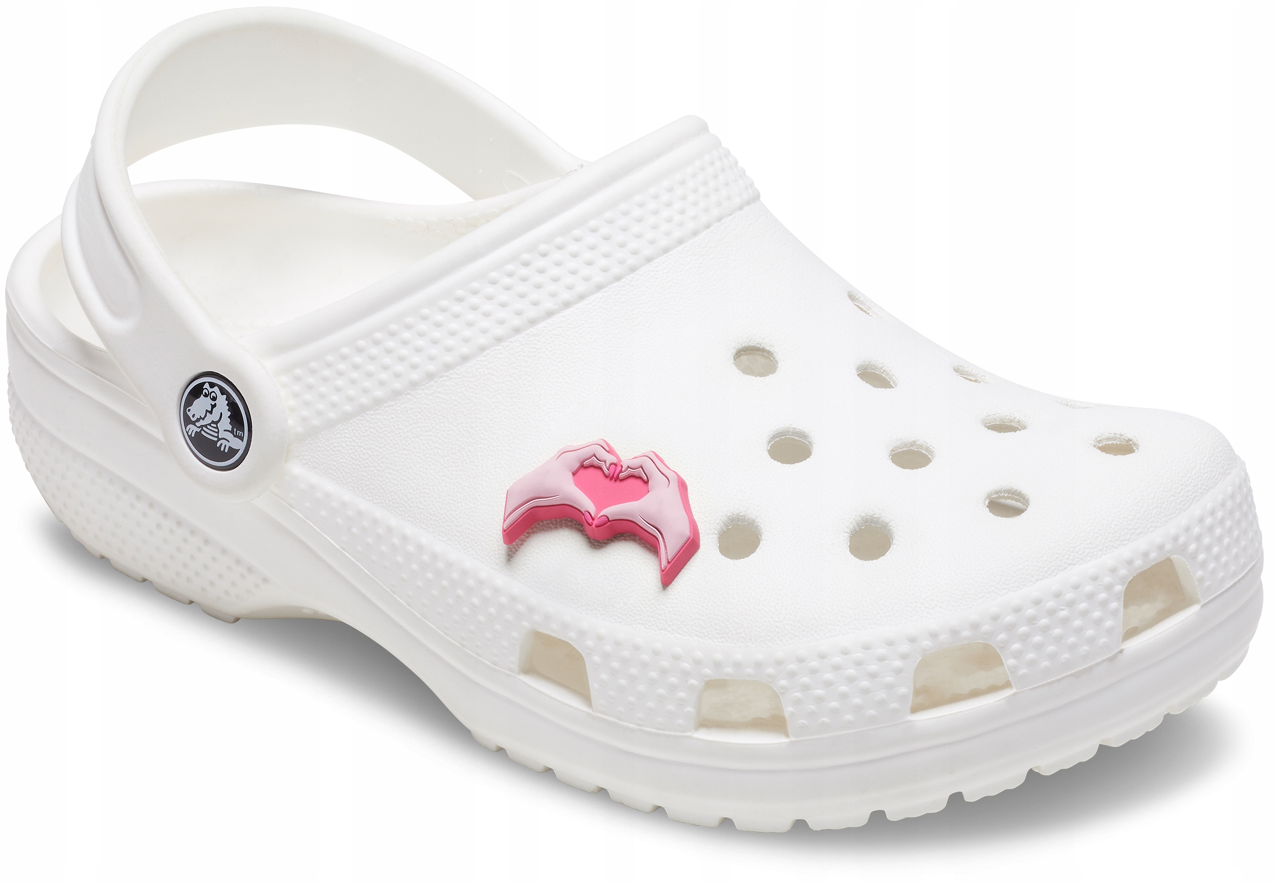 Przypinka Crocs Jibbitz Pin Do Butów Pink Heart Hands