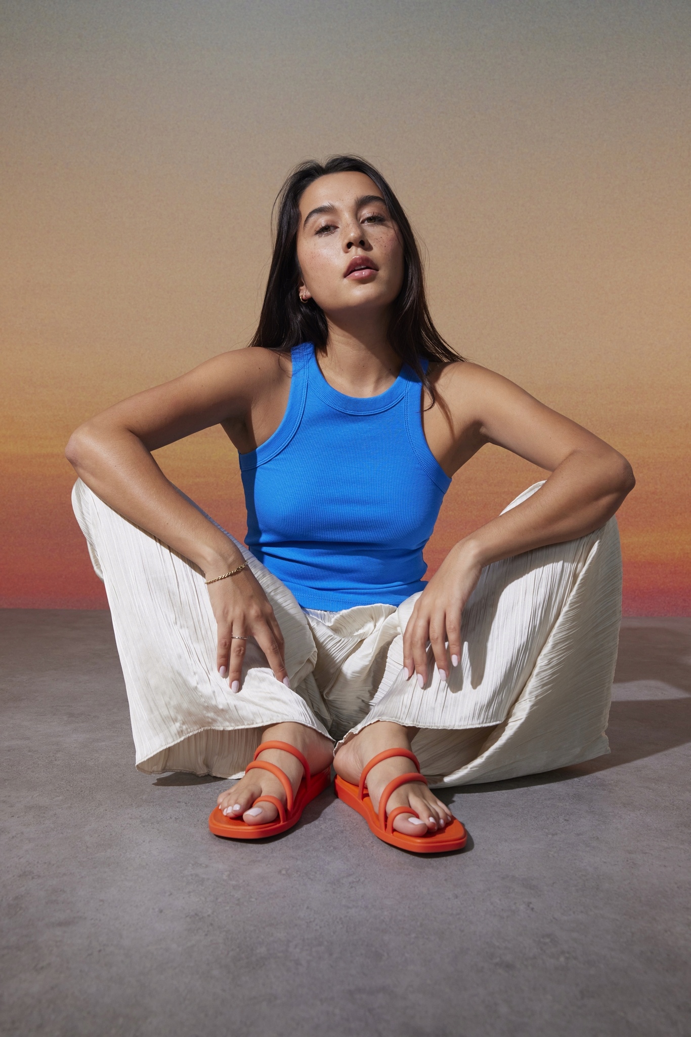 Crocs Damskie Buty Sandały Klapki Miami Frosted Loop 211253 Sandal 36-37