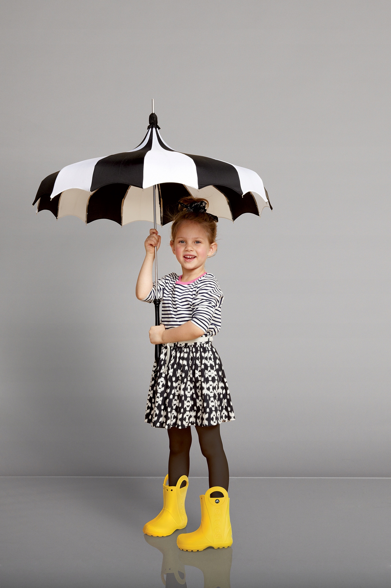 Dziecięce Lekkie Kalosze Gumowce Crocs Handlle Rain 12803 Boot 23-24