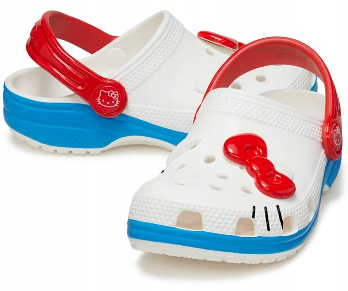 Dziecięce Buty Chodaki Crocs Classic Hello Kitty 209469 Clog 27-28