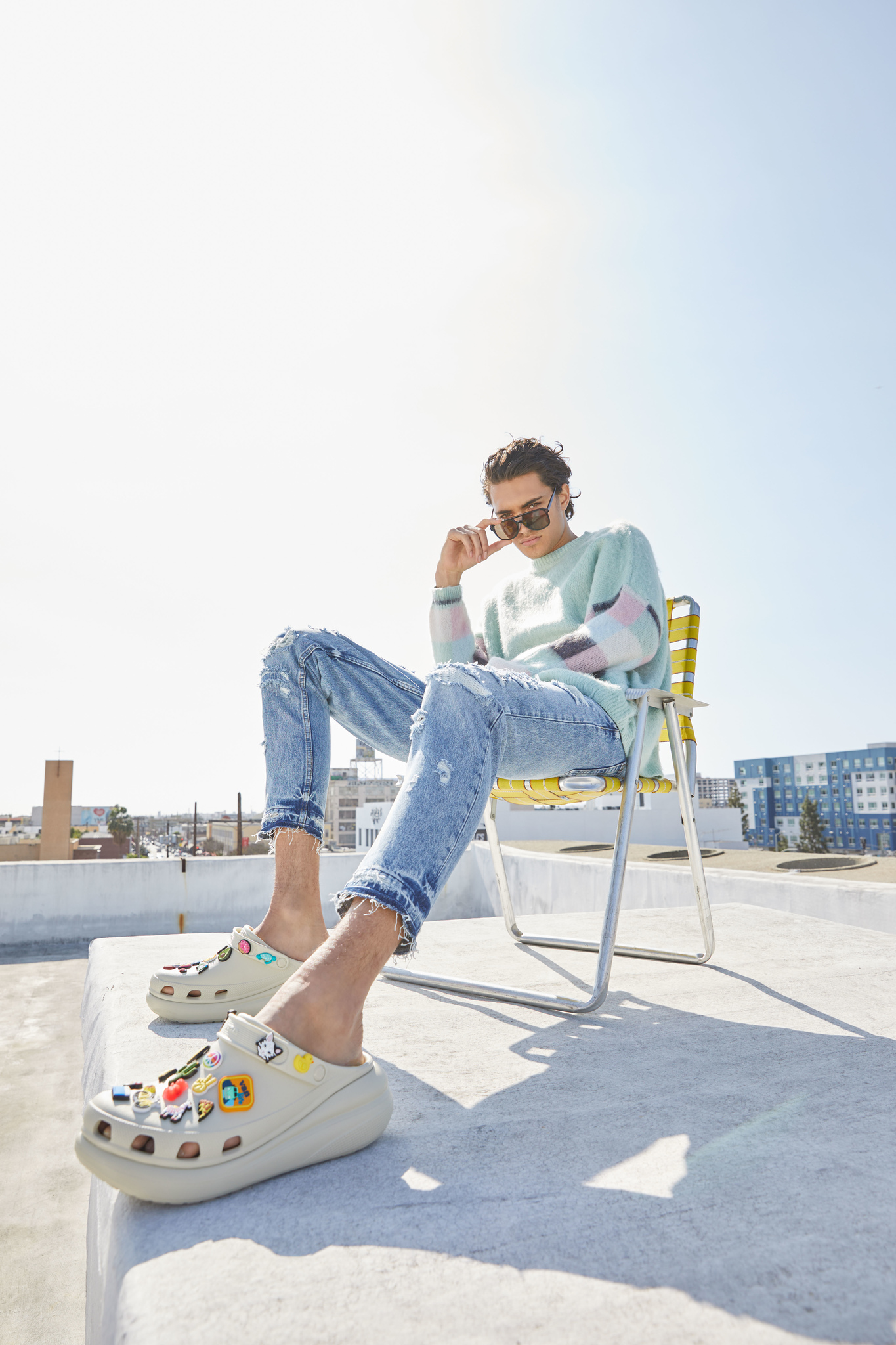 Męskie Buty Chodaki Platforma Crocs Classic Crush Clog 42-43