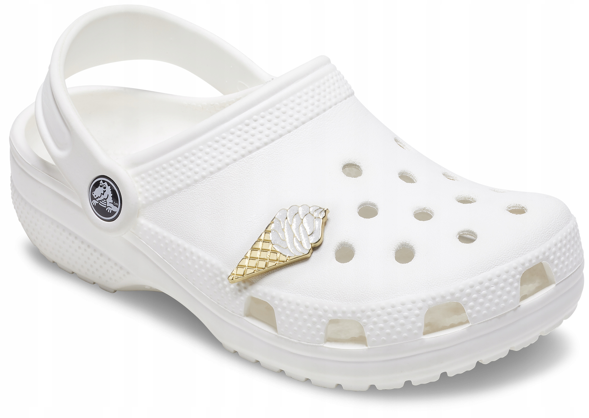 Przypinka Crocs Jibbitz Pin Do Butów Gold Vanilla Waffle Cone