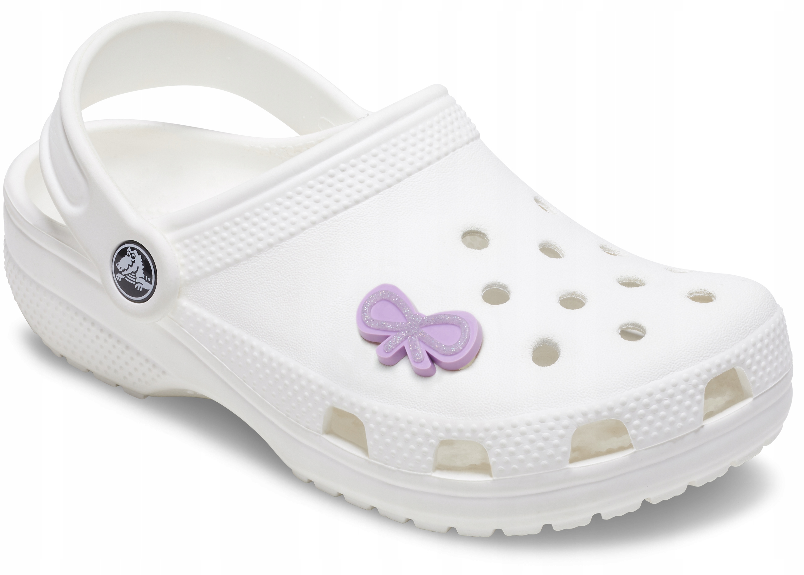 Przypinka Ozdoba Crocs Charms Jibbitz Pin Do Butów Tiny Purple Bow