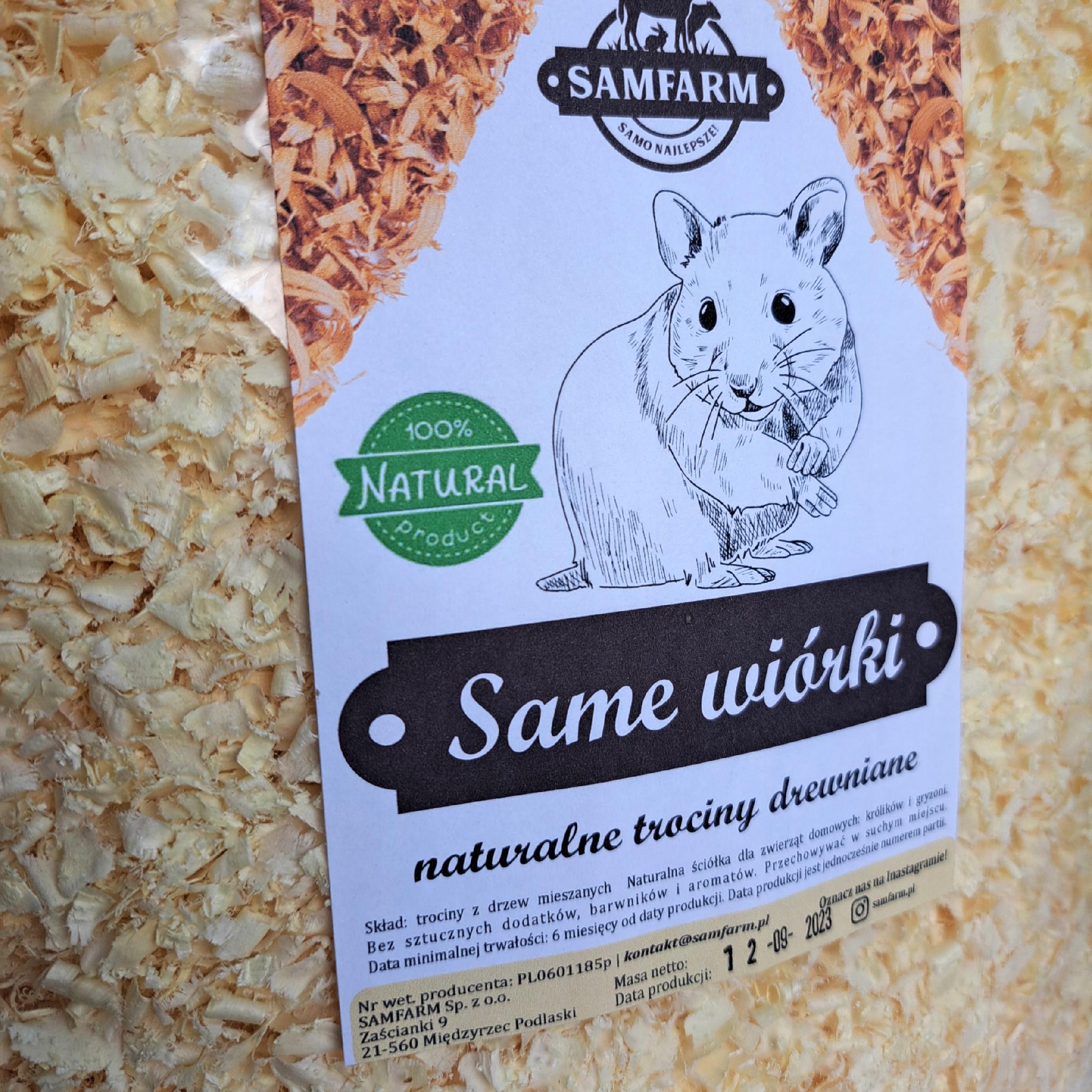 SamFarm SAME WIÓRKI TROCINY ODPYLONE 1kg - 0374354b3726857a0f07a9785074b57c