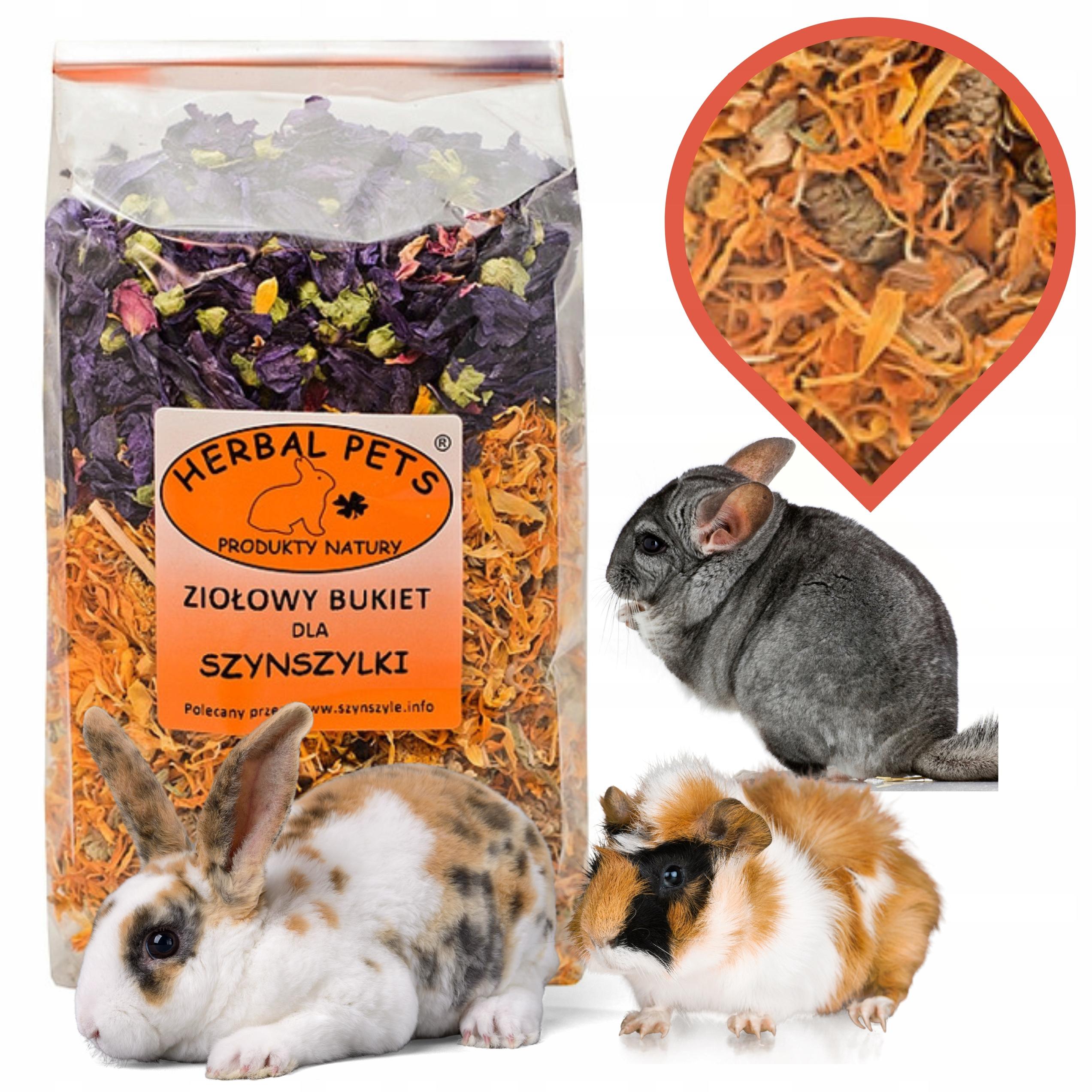 ZIOŁOWY BUKIET DLA SZYNSZYLKI 100g HERBAL PETS SZYNSZYLA I GRYZOŃ KWIATY - 03d25cf44513e4314c7f1afbefc2cdb6