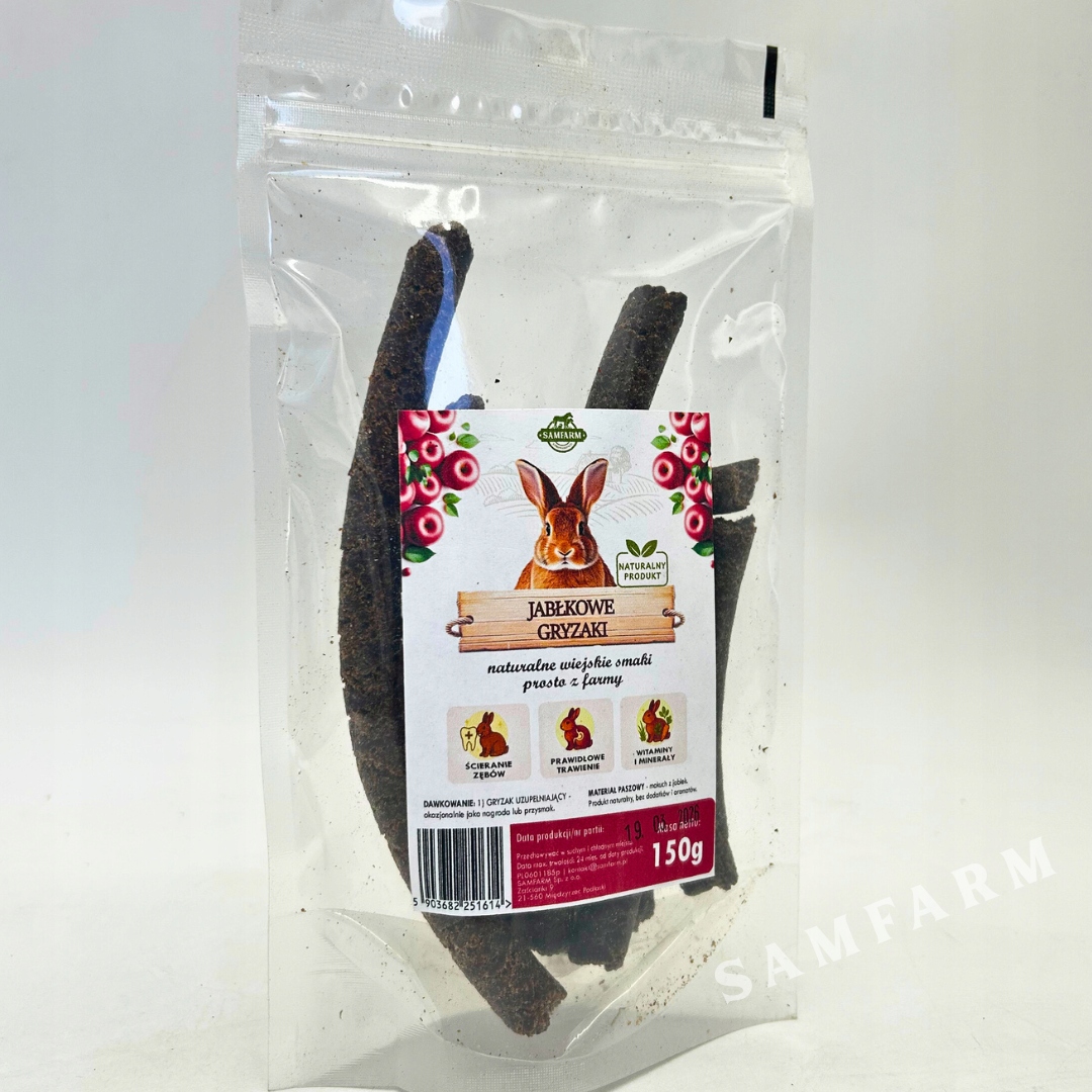 SamFarm Gryzaki jabłkowe 150g - 169f0a2dd8374121a973944543a17f2d