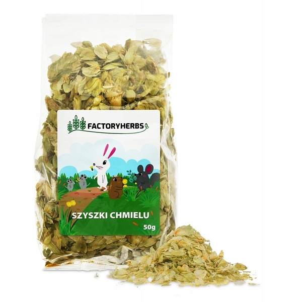 Factoryherbs Syszki Chmielu 50g przysmak dla królików gryzoni - 7a287d052a8fc1e2368049027178191d