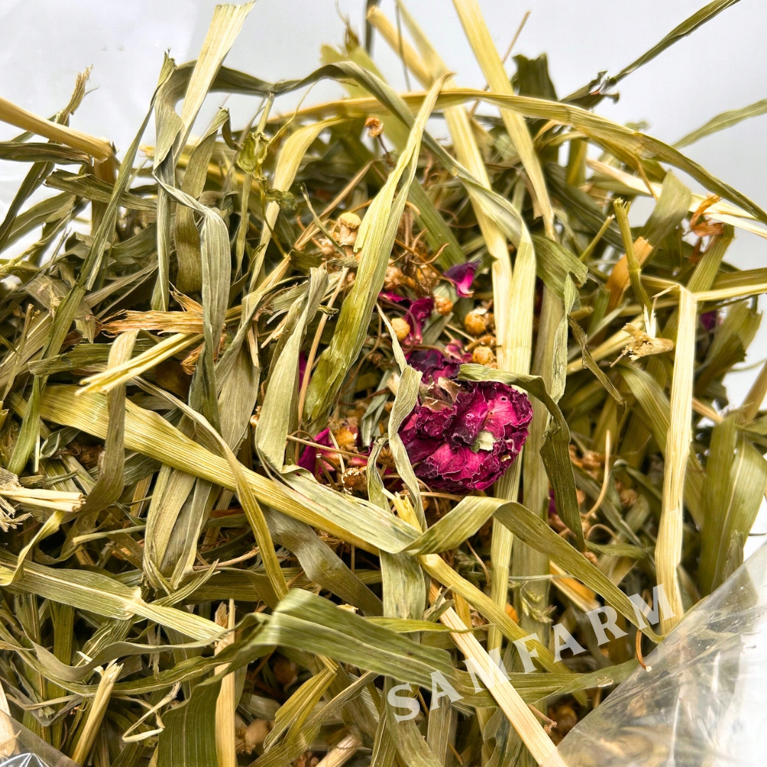 SamFarm O! SIANKO! Sianko owsiane z suszarni z rumiankiem i różą 500g siano - 8bcd4b70d8aeecc176a2288c1467fe47