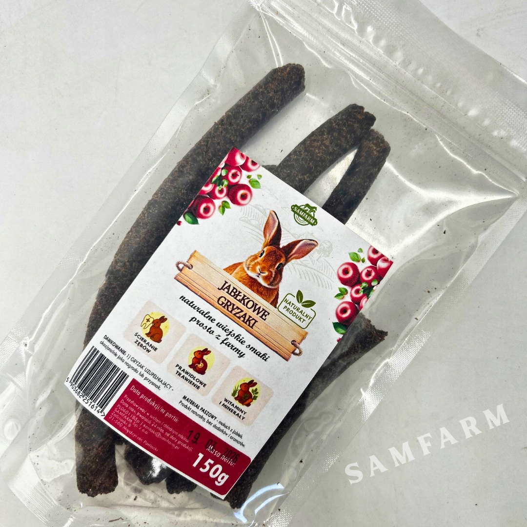 SamFarm Gryzaki jabłkowe 150g - c177cde7ed91eb73c8a03130c0514087