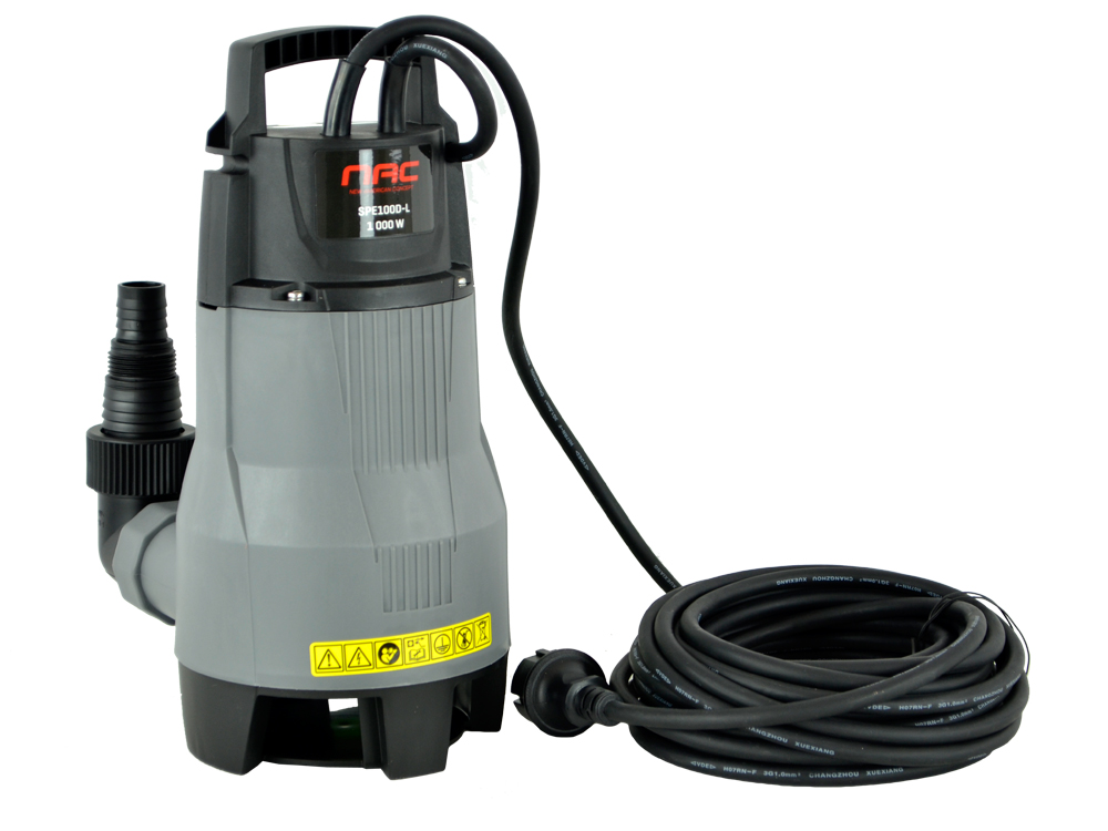 POMPA ZATAPIALNA DO BRUDNEJ WODY NAC SPE 100D-L MOC 1000 W 16 000 LITR/h