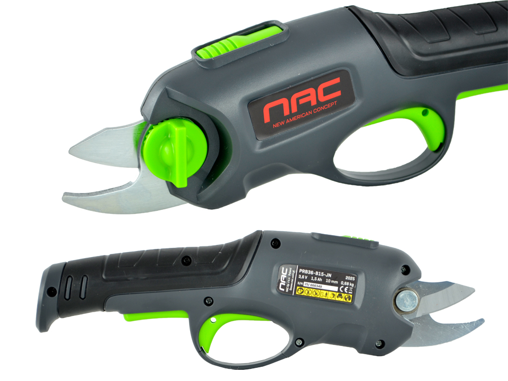 AKUMULATOROWY SEKATOR DO CIĘCIA GAŁĘZI NAC PRB36-B15-JN 800 CIĘĆ NA 1 ŁADOW