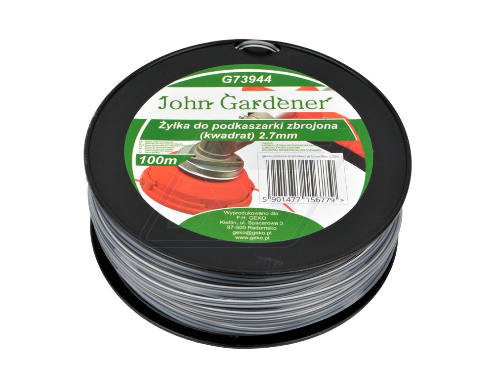 ŻYŁKA TNĄCA DO KOS I PODKASZAREK 2.7 MM 100 MB G73944 KWADRAT + RDZEŃ