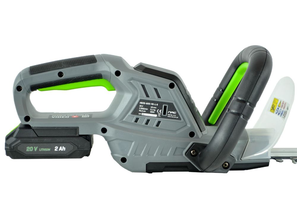 NOŻYCE AKUMULATOROWE DO ŻYWOPŁOTU NAC HB20-B20-45-L-S 20 V OSTRZE 45,5 CM