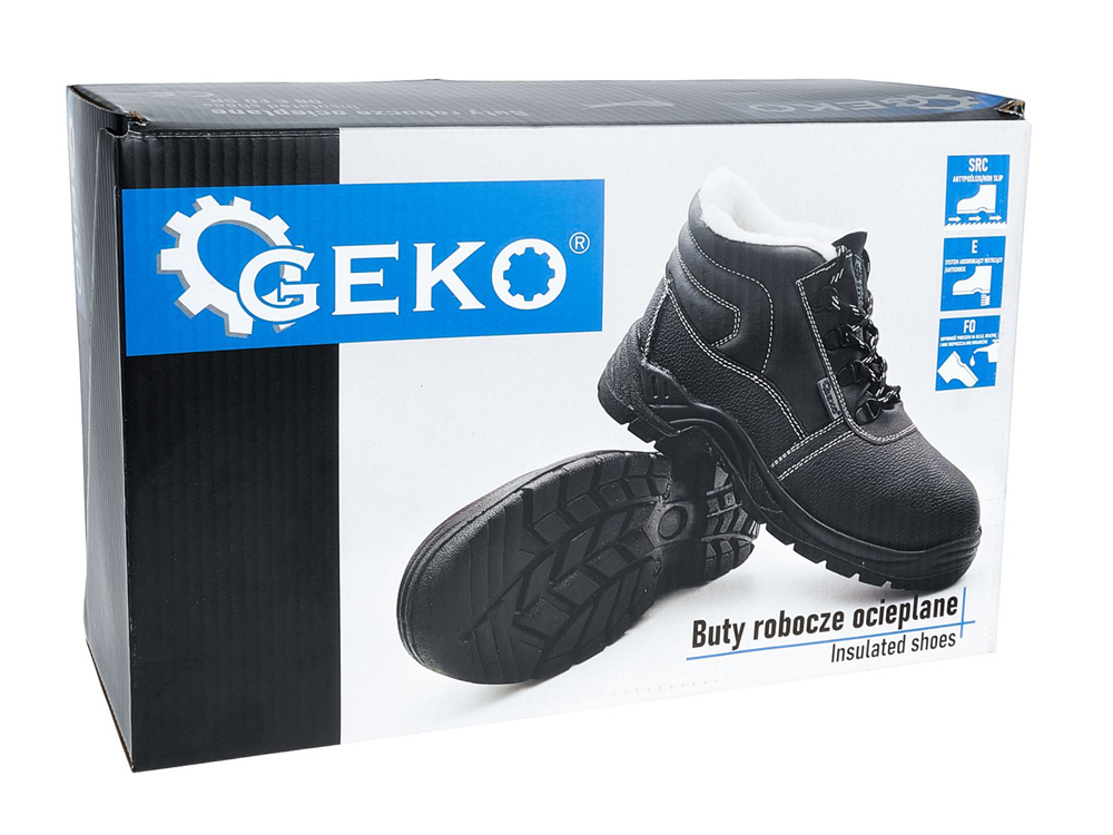 BUTY ROBOCZE OCHRONNE OCIEPLANE SKÓRZANE E FO SRC GEKO G90560 ROZMIAR 46