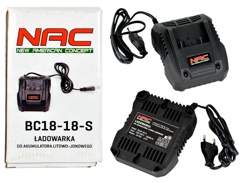 AKUMULATOR NAC 18 V 4 AH DO TB18-B15-S / HB18-B15-S + URZĄDZENIA 18 V