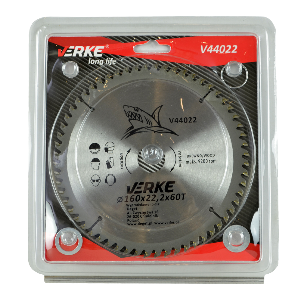 PIŁA TARCZA WIDIOWA DO CIĘCIA DREWNA 140x22,2 30 ZĘBÓW VERKE V44010