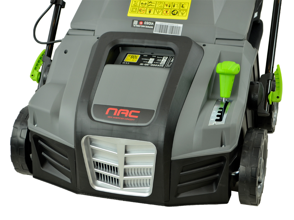 WERTYKULATOR AERATOR NAC SCE200-40-W 2000 W 2 WAŁKI SZER. 40 CM 2 FUNKCJE