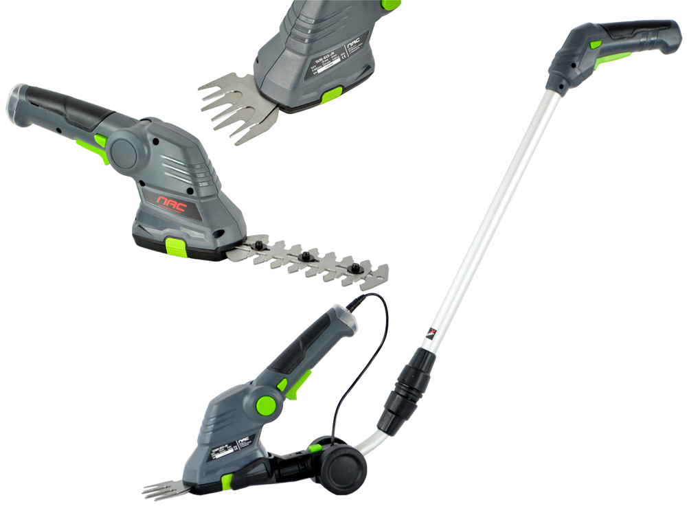 NOŻYCE AKUMULATOROWE DO TRAWY I KRZEWÓW NAC TA 72H-B15-JN 7.2 V + UCHWYT