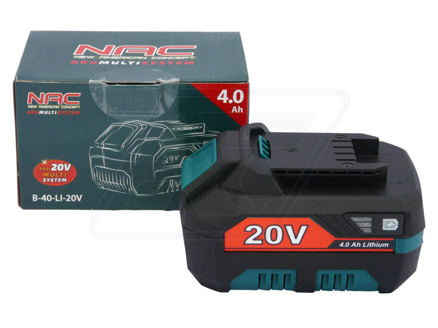 AKUMULATOR NAC B-40-LI-20V 4 AH DO ELEKTRONARZĘDZI AKUMULTISYSTEM 20 V