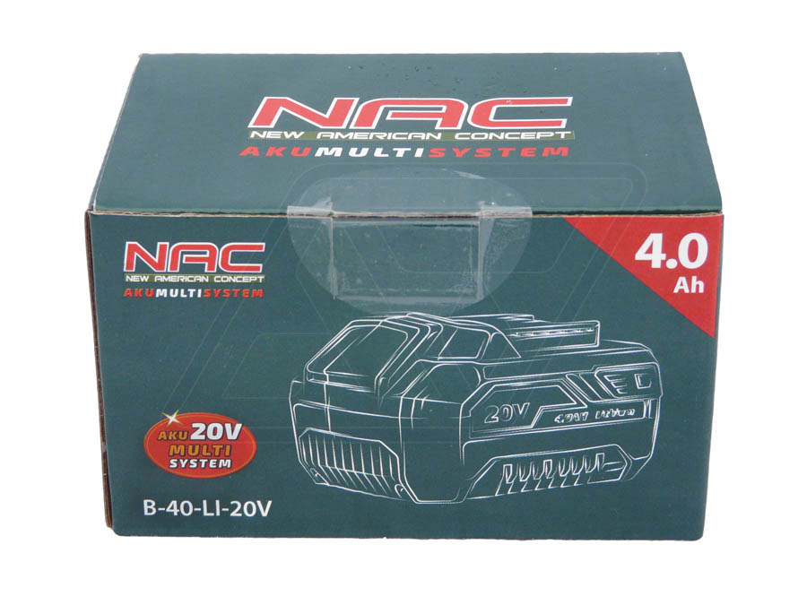AKUMULATOR NAC B-40-LI-20V 4 AH DO ELEKTRONARZĘDZI AKUMULTISYSTEM 20 V