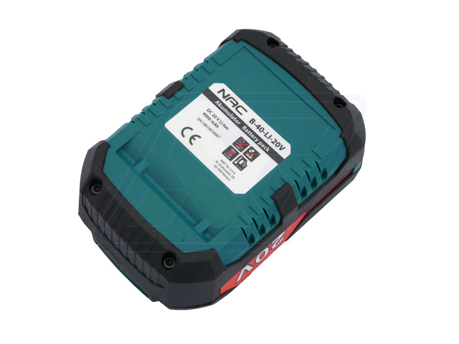 AKUMULATOR NAC B-40-LI-20V 4 AH DO ELEKTRONARZĘDZI AKUMULTISYSTEM 20 V