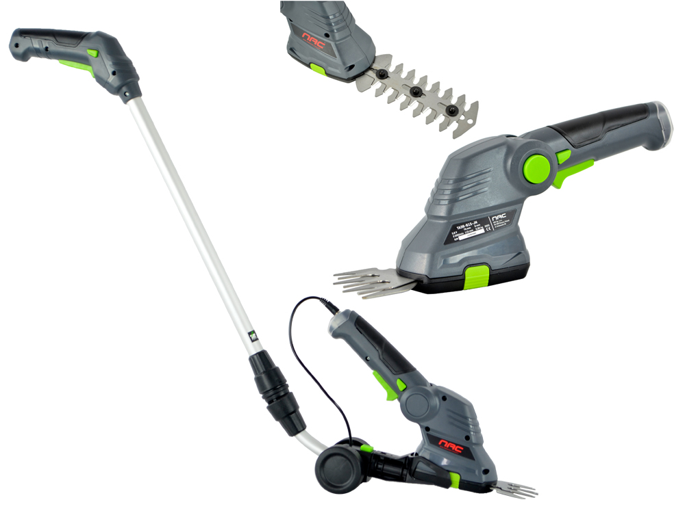 NOŻYCE AKUMULATOROWE DO TRAWY I KRZEWÓW NAC TA 36H-B15-JN 3.6 V + UCHWYT