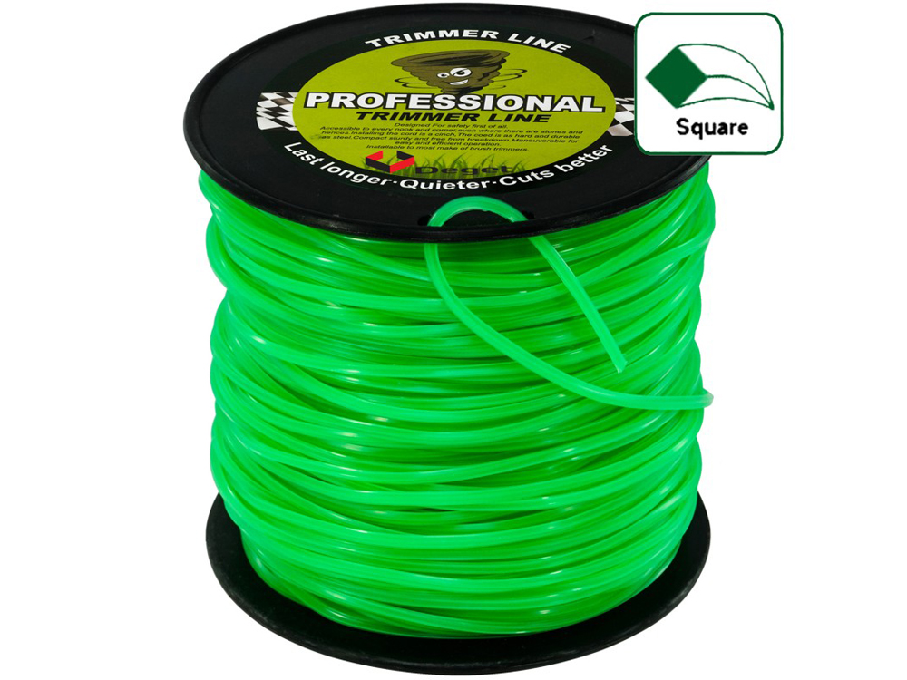 ŻYŁKA TNĄCA DO KOS I PODKASZAREK 2,7 MM 100 MB DEGET V90124 KWADRAT