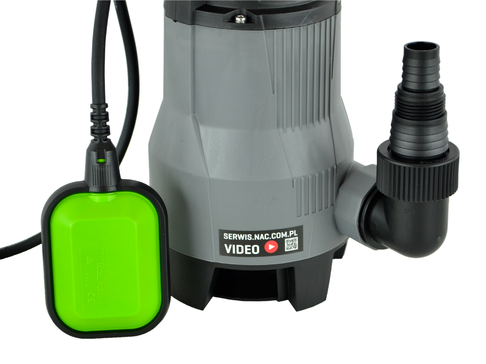 POMPA ZATAPIALNA DO BRUDNEJ WODY NAC SPE 100D-L MOC 1000 W 16 000 LITR/h