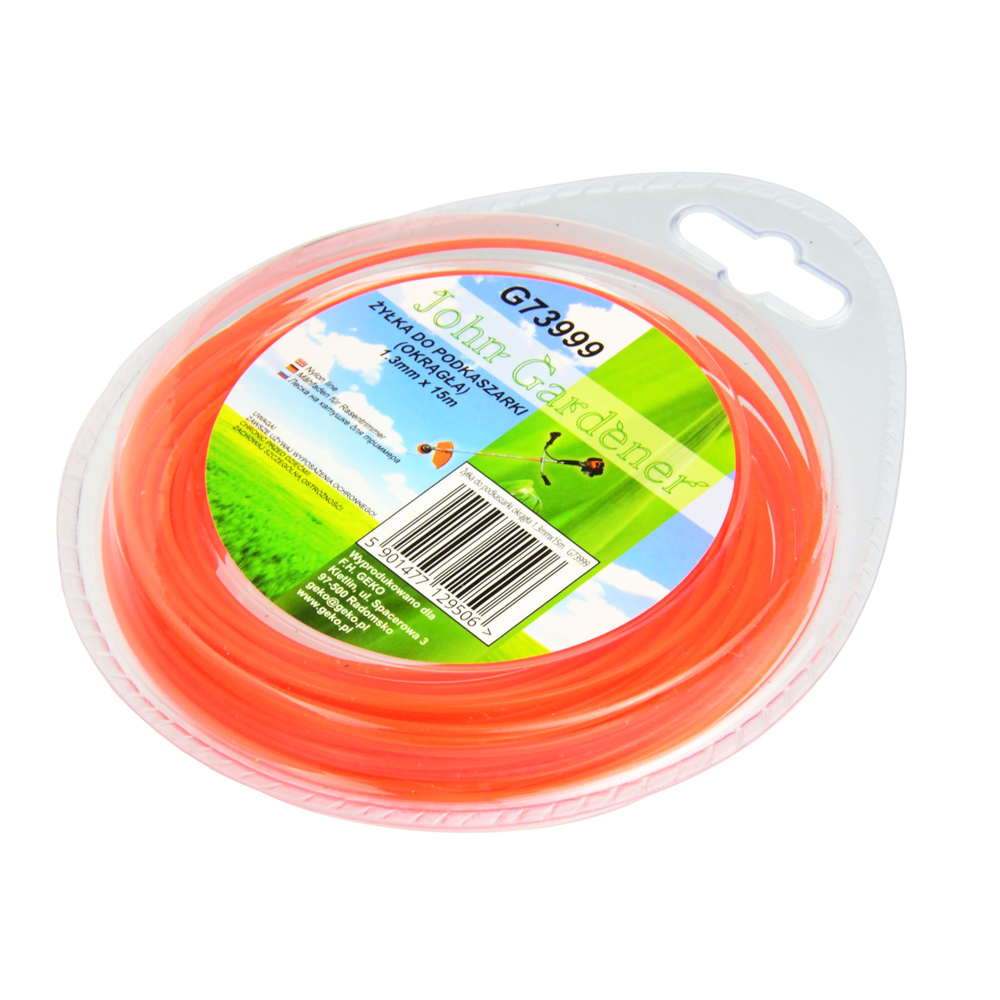 ŻYŁKA TNĄCA DO KOS I PODKASZAREK 1,3 MM 15 MB JG G73999 OKRĄGŁA