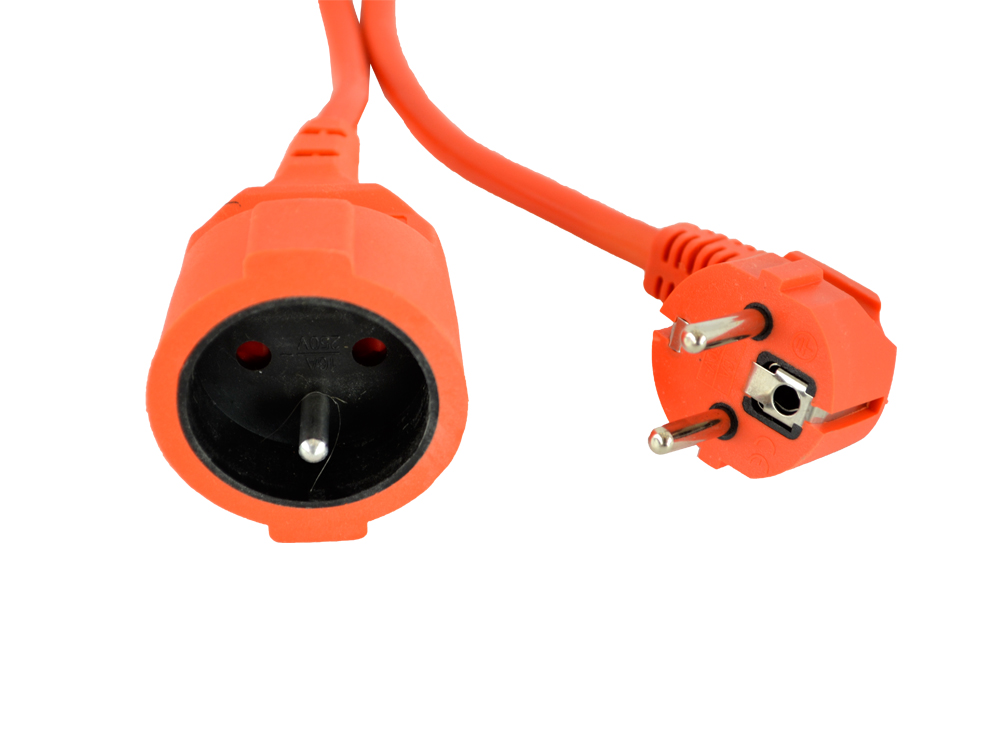 PRZEDŁUŻACZ DO KOSIAREK I INNYCH URZĄDZEŃ VERKE 20 MB Z UZIEMIENIEM GRUBY