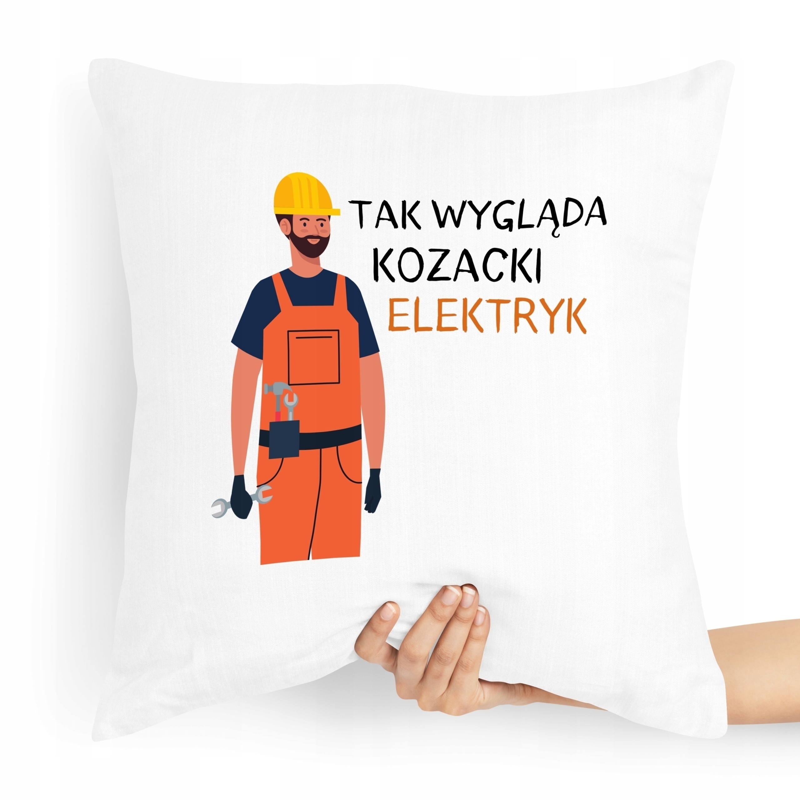 Poduszka Prezent Dla Elektryka Kozacki Elektryk Z Nadrukiem Ze Zdjęciem