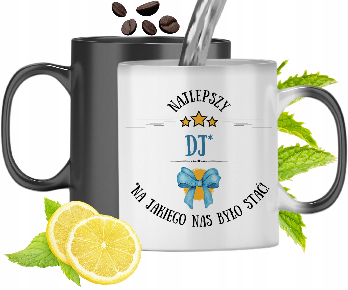 Kubek Magiczny Dla Dja Zmieniający Kolor Prezent Z Nadrukiem Ze Zdjęciem