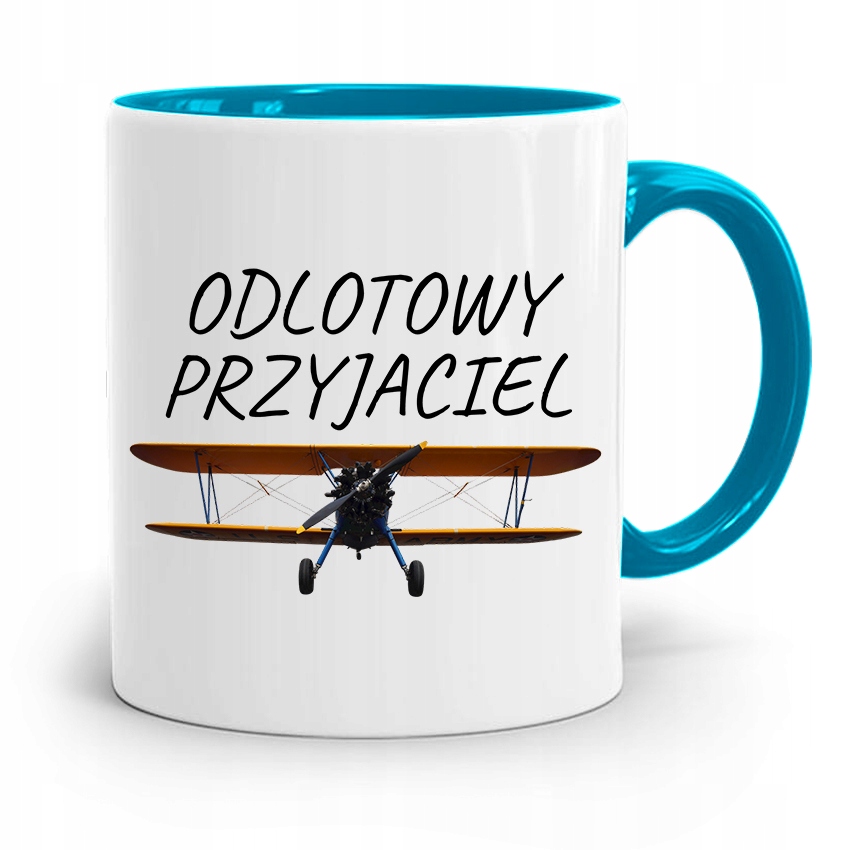 Kubek Błękitny Przyjaciel Odlotowy Przyjaciel Z Nadrukiem Ze Zdjęciem