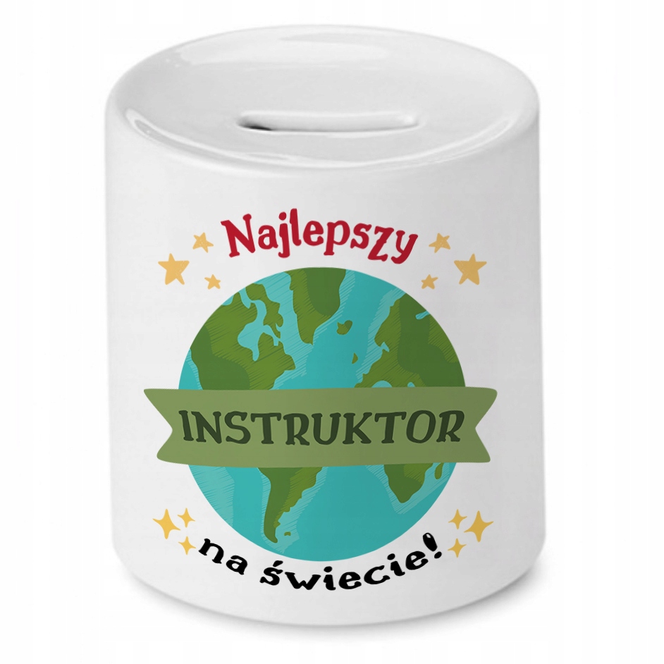 Dla Instruktora Skarbonka Na Urodziny Na Prezent Z Nadrukiem Ze Zdjęciem