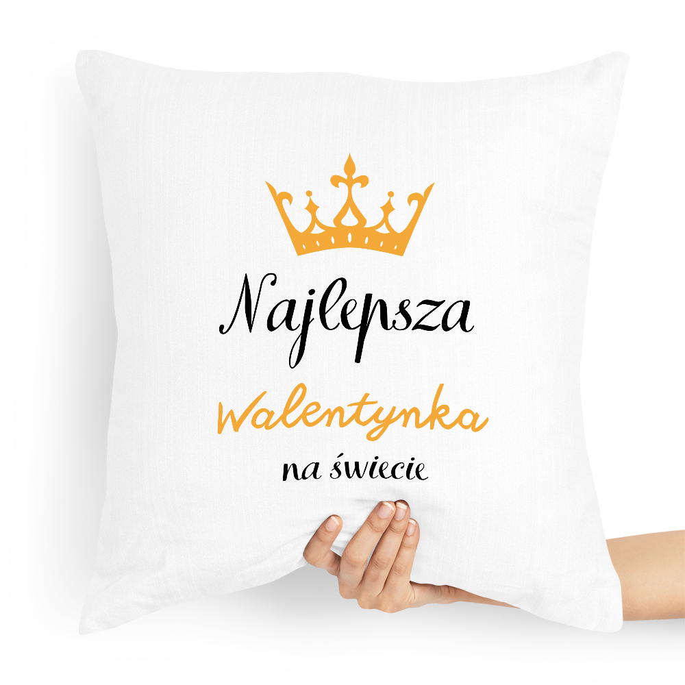 Poduszka Na Walentynki Najlepsza Walentynka Z Nadrukiem Ze Zdjęciem