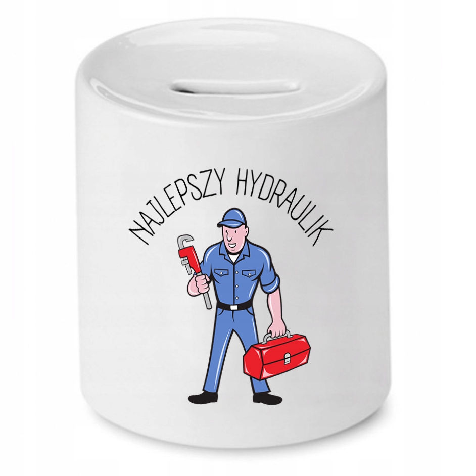 Skarbonka Dla Hydraulika Najlepszy Hydraulik Z Nadrukiem Ze Zdjęciem